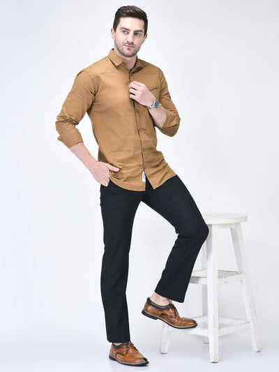 men camel formal lace up oxford shoes with tpr welted sole