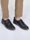 men navy blue formal lace up oxford shoes with tpr welted sole