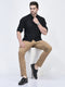men navy blue formal lace up oxford shoes with tpr welted sole