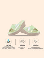 fausto women gold glossy open toe back open platform slip on sandal with cushioned footbed|sandal for broad feet|festive|wedding