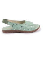 Shop FAUSTO Women Pista Shiny Textured Elastic Back Strap Peep Toe Flat Sandal With Cushioned Footbed|Party|Dress|Ethnic Online.