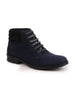 Men Blue Suede Leather Chukka High Ankle Boot For Biking|Hiking|Trekking