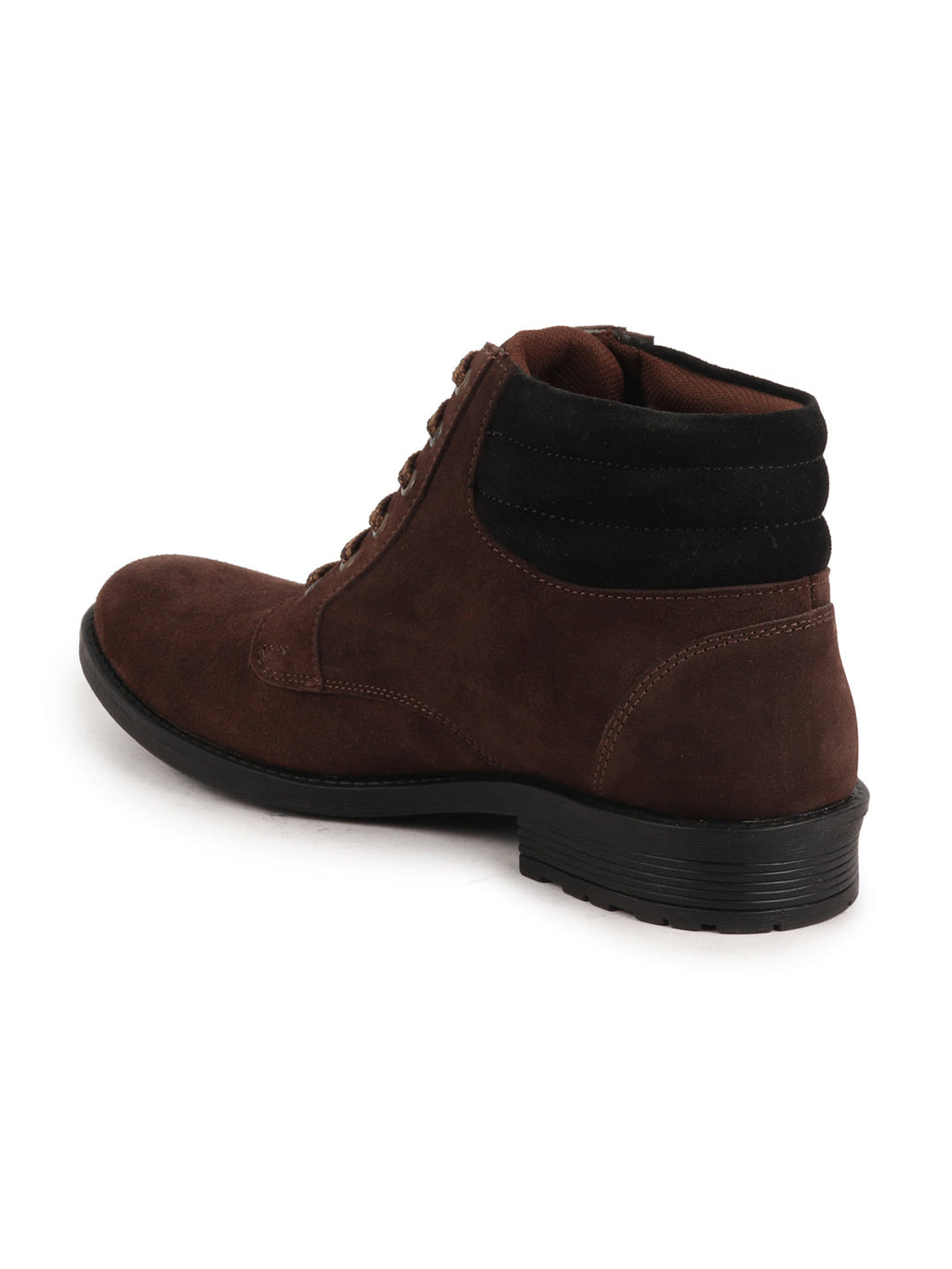 Shop Men Brown Suede Leather Chukka High Ankle Boot For Biking|Hiking|Trekking Online.
