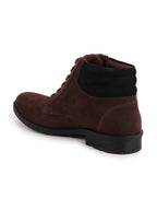 Shop Men Brown Suede Leather Chukka High Ankle Boot For Biking|Hiking|Trekking Online.