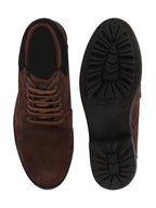 Shop Men Brown Suede Leather Chukka High Ankle Boot For Biking|Hiking|Trekking Online.