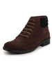 Men Brown Suede Leather Chukka High Ankle Boot For Biking|Hiking|Trekking