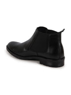 Shop Men Black Formal Slip On Mid Top Ankle Classic Buckle Monk Strap Chelsea Boots Online.