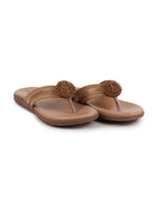 Shop Women Cheeku Shiny Beads T-Strap Slipper With Cushioned Footbed|Party|Office Wear|Weekend Online.