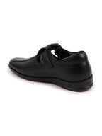 Shop Men Black Shoes Style Casual Slip On Adjustable Strap Velcro Sandal For All Day Comfort Online.