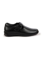 Shop Men Black Shoes Style Casual Slip On Adjustable Strap Velcro Sandal For All Day Comfort Online.