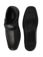 Shop Men Black Shoes Style Casual Slip On Adjustable Strap Velcro Sandal For All Day Comfort Online.