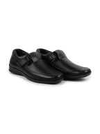 Shop Men Black Shoes Style Casual Slip On Adjustable Strap Velcro Sandal For All Day Comfort Online.