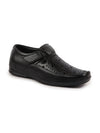 Shop Men Black Breathable Laser Cut Shoes Style Casual Slip On Sandal For All Day Comfort Online.
