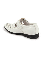 Shop Men White Breathable Laser Cut Shoes Style Casual Slip On Sandal For All Day Comfort Online.