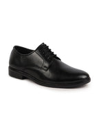Shop Men Black Formal Dress Lace Up Derby Shoes With Cushioned Footbed For Office|Work Online.
