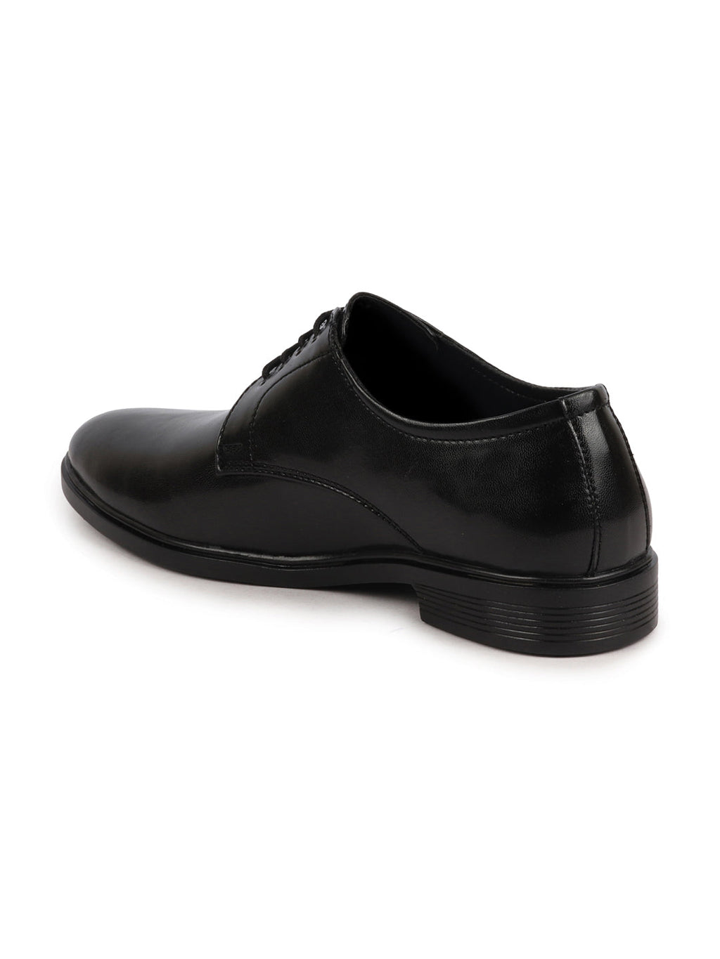 Shop Men Black Formal Dress Lace Up Derby Shoes With Cushioned Footbed For Office|Work Online.