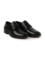 Shop Men Black Formal Dress Lace Up Derby Shoes With Cushioned Footbed For Office|Work Online.