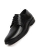 Men Black Formal Dress Lace Up Derby Shoes With Cushioned Footbed For Office|Work