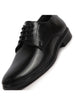 Men Black Formal Dress Lace Up Derby Shoes With Cushioned Footbed For Office|Work