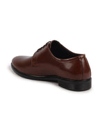 Shop Men Brown Formal Dress Lace Up Derby Shoes With Cushioned Footbed For Office|Work Online.