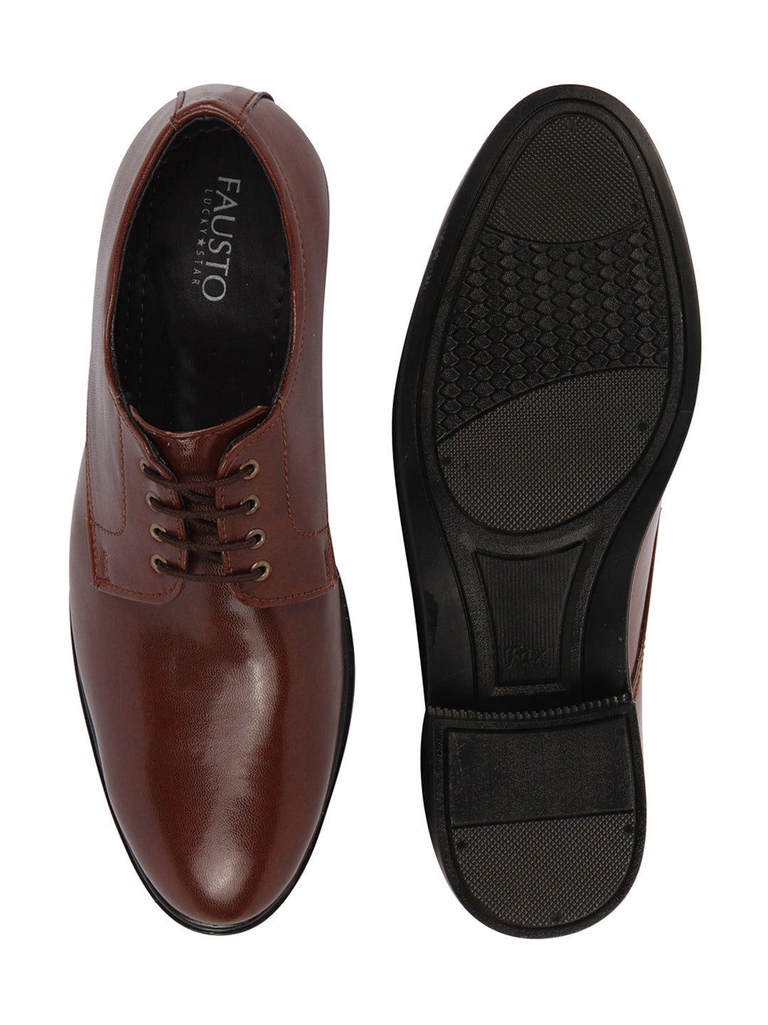 Shop Men's Brown Formal Lace Up Derby Shoe For Office Online