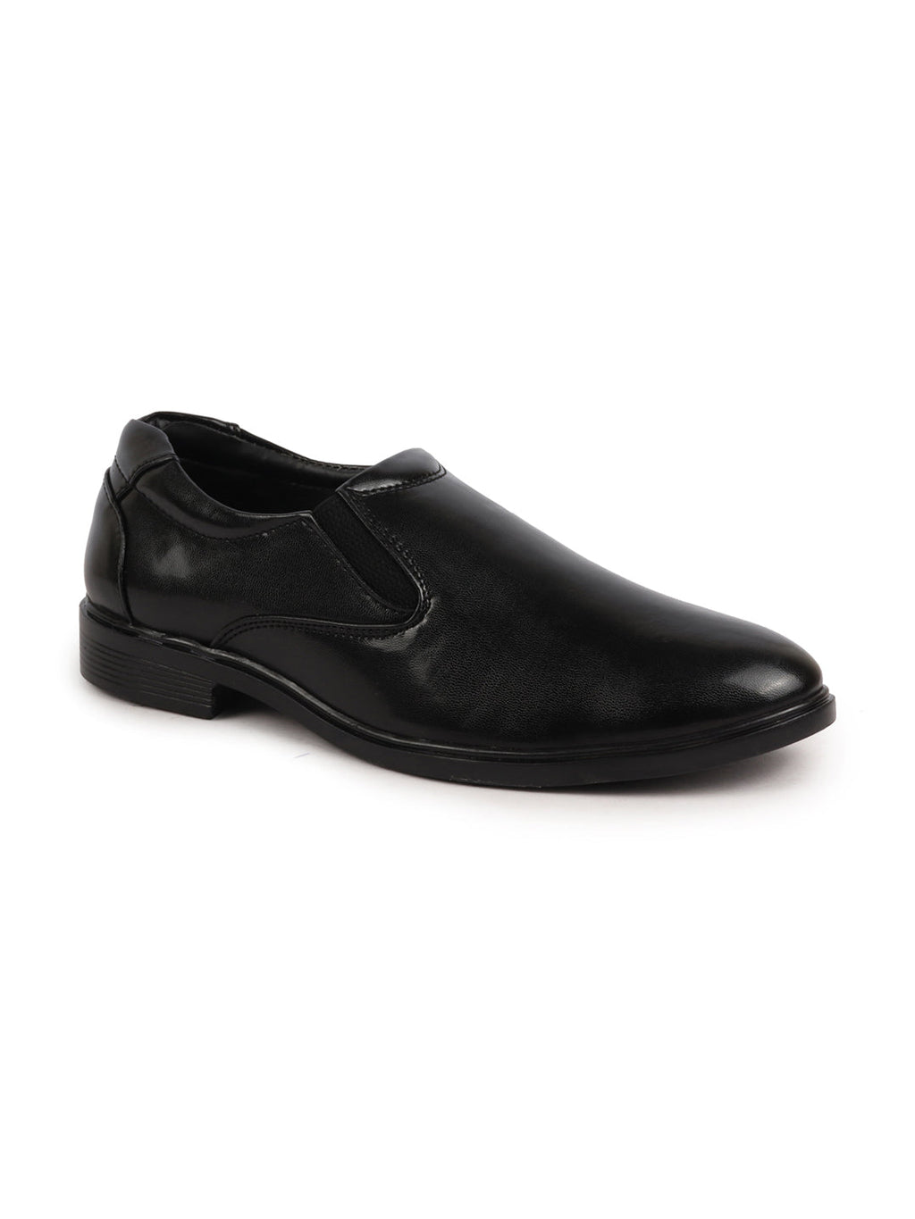 Shop Men Black Formal Dress Slip On Shoes With Cushioned Footbed For Office|Work|Loafer|Half Shoes|Cut Shoe Online.