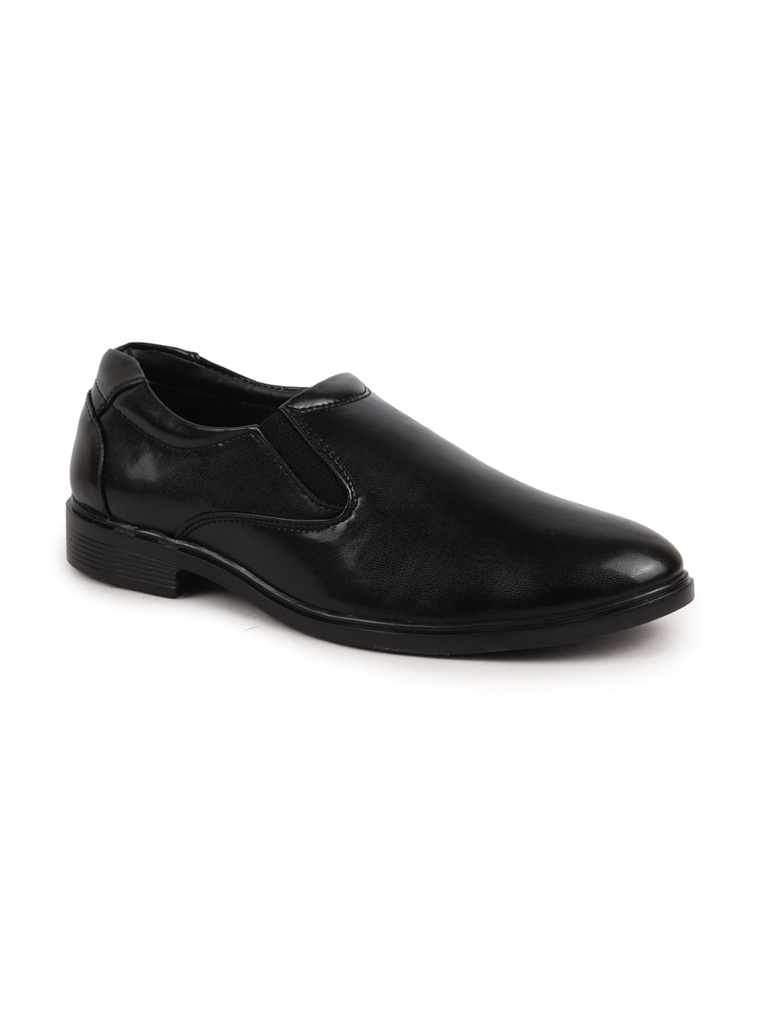 Shop Men Black Formal Dress Slip On Shoes With Cushioned Footbed For Office|Work|Loafer|Half Shoes|Cut Shoe Online.