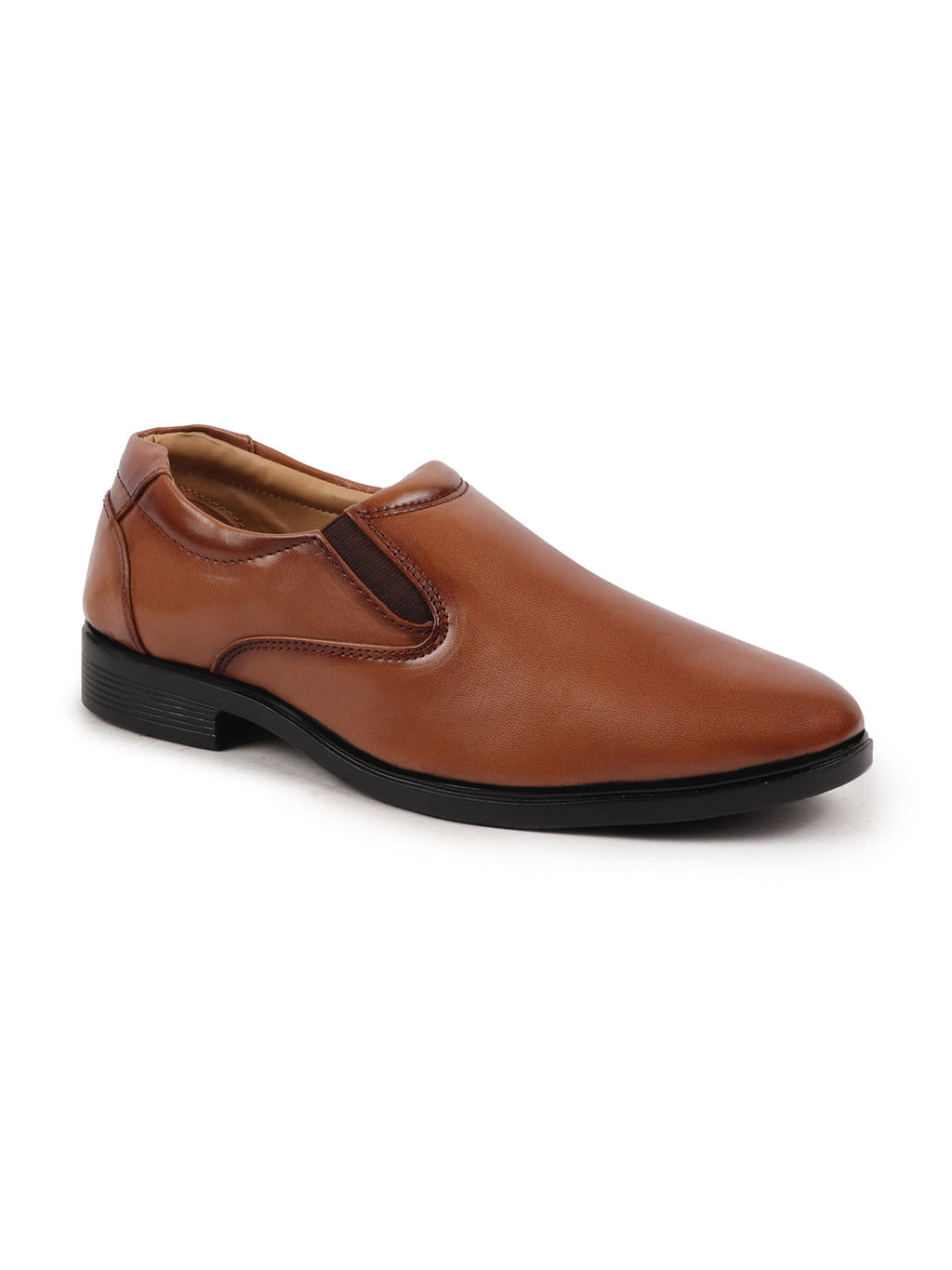 Shop Men Tan Uniform Dress Anti Skid Sole Slip On Formal Shoes For Office|Work|Party Online.