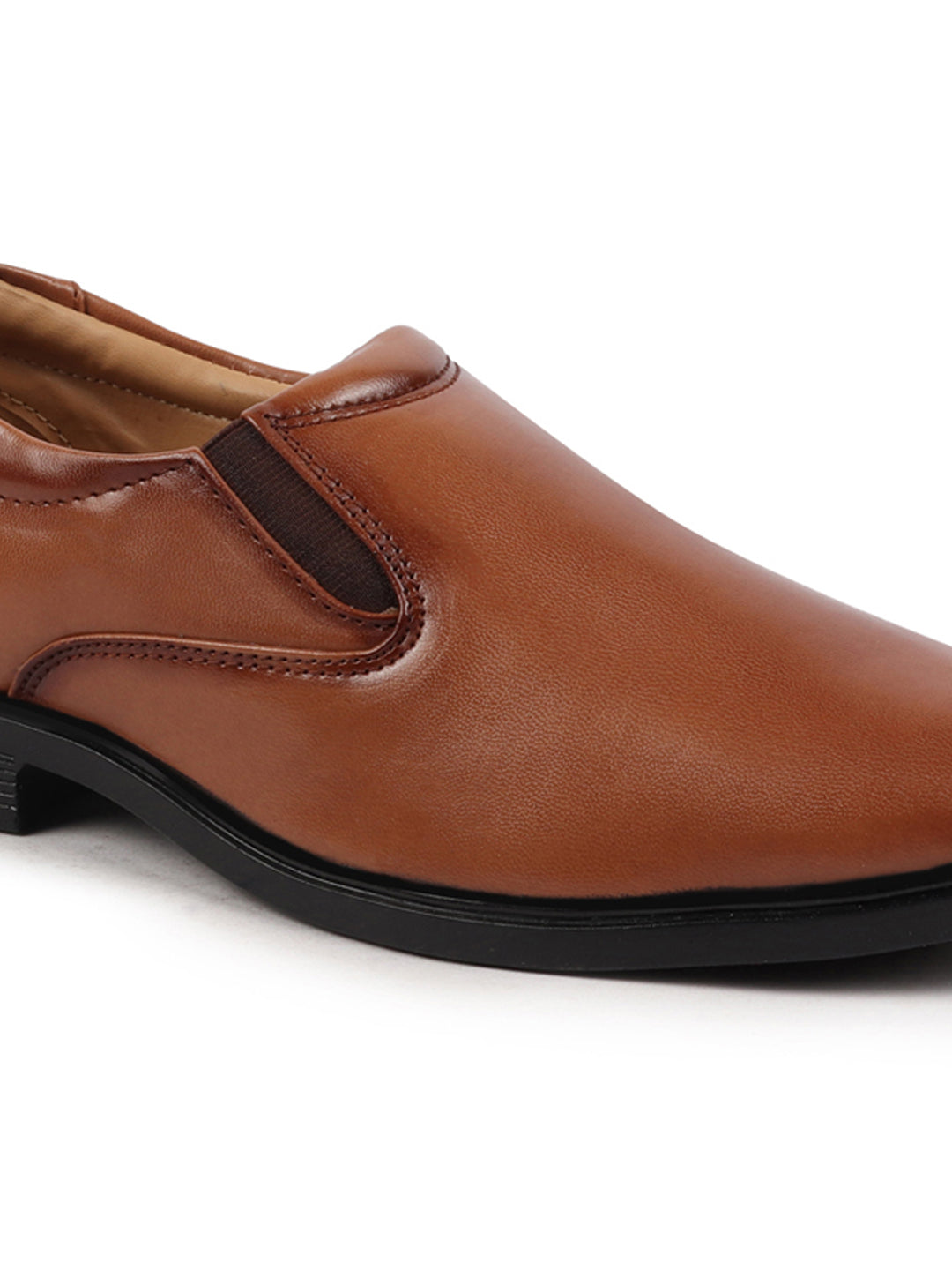 Shop Men Tan Uniform Dress Anti Skid Sole Slip On Formal Shoes For Office|Work|Party Online.