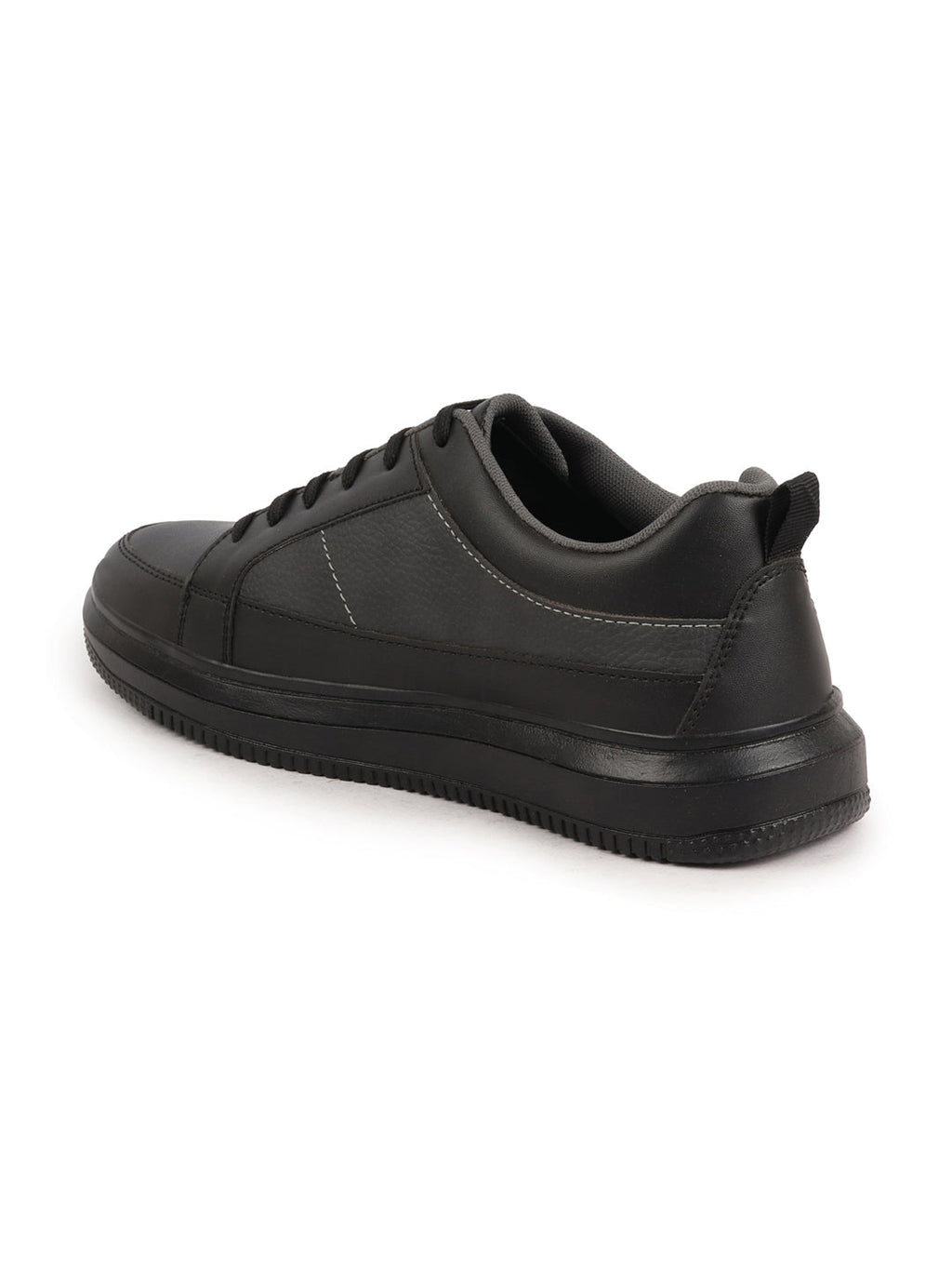 Shop Men Black Classic Chunky Lace Up Sneaker Ankle Shoes|Walking|Low Top|Casual Shoe Online.
