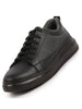 Men Black Classic Chunky Lace Up Sneaker Ankle Shoes|Walking|Low Top|Casual Shoe