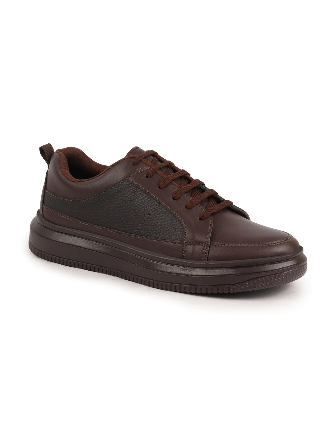 Shop Men Brown Classic Chunky Lace Up Sneaker Ankle Shoes
