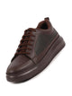Men Brown Classic Chunky Lace Up Sneaker Ankle Shoes|Walking|Low Top|Casual Shoe
