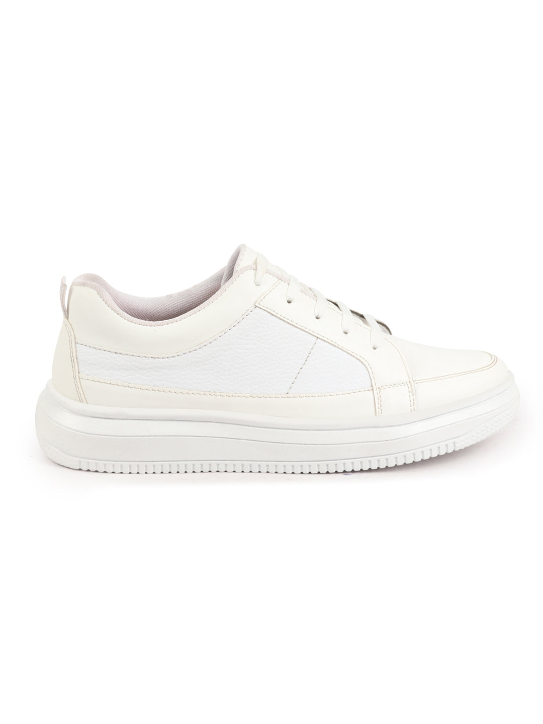 Shop Men White Classic Chunky Lace Up Sneaker Ankle Shoes