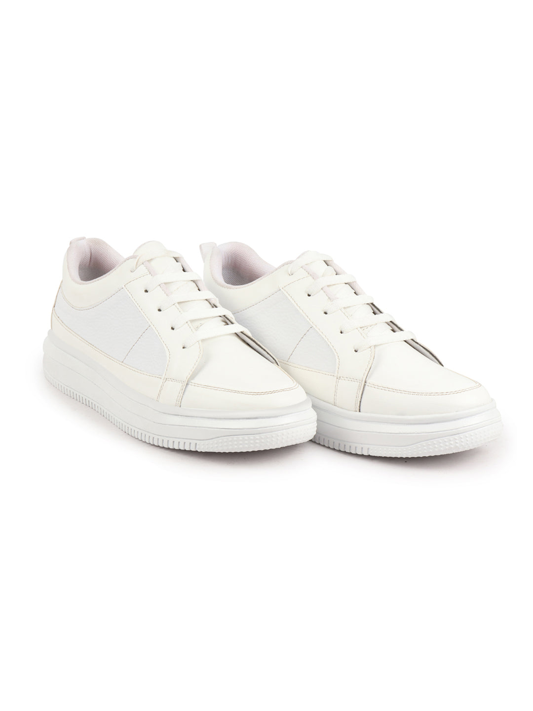 Shop Men White Classic Chunky Lace Up Sneaker Ankle Shoes