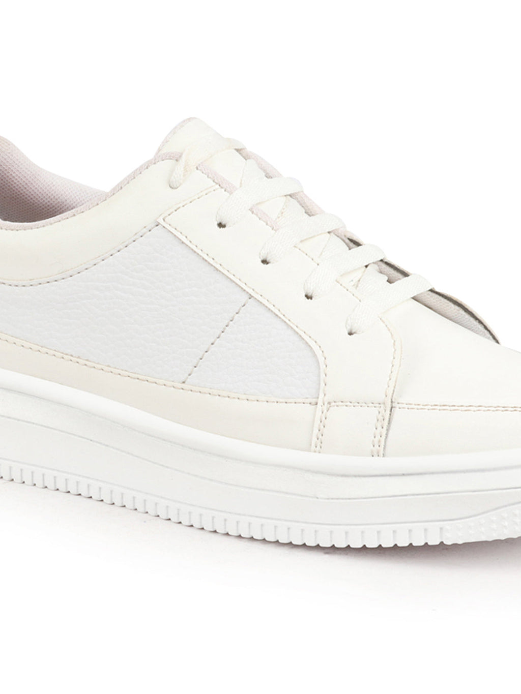Shop Men White Classic Chunky Lace Up Sneaker Ankle Shoes
