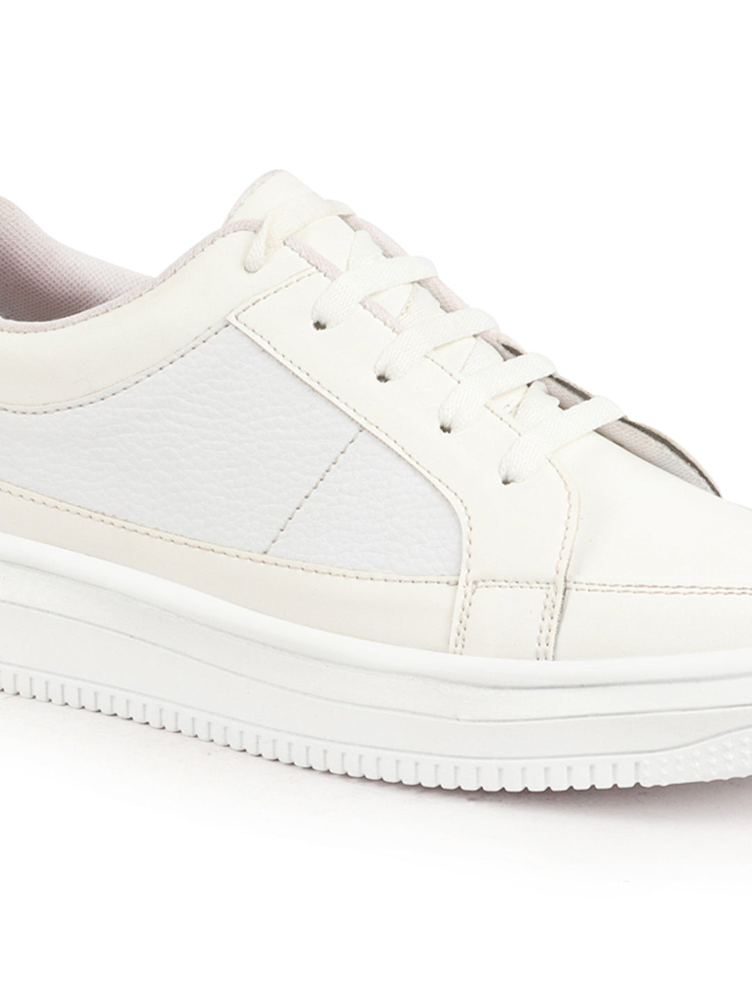 Shop Men White Classic Chunky Lace Up Sneaker Ankle Shoes