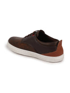 Shop Men Brown Lace Up Trendy All Day Comfortable Lightweight Sneakers Casual Outfit Shoes Online.