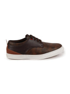 Shop Men Brown Lace Up Trendy All Day Comfortable Lightweight Sneakers Casual Outfit Shoes Online.