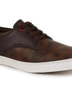 Shop Men Brown Lace Up Trendy All Day Comfortable Lightweight Sneakers Casual Outfit Shoes Online.