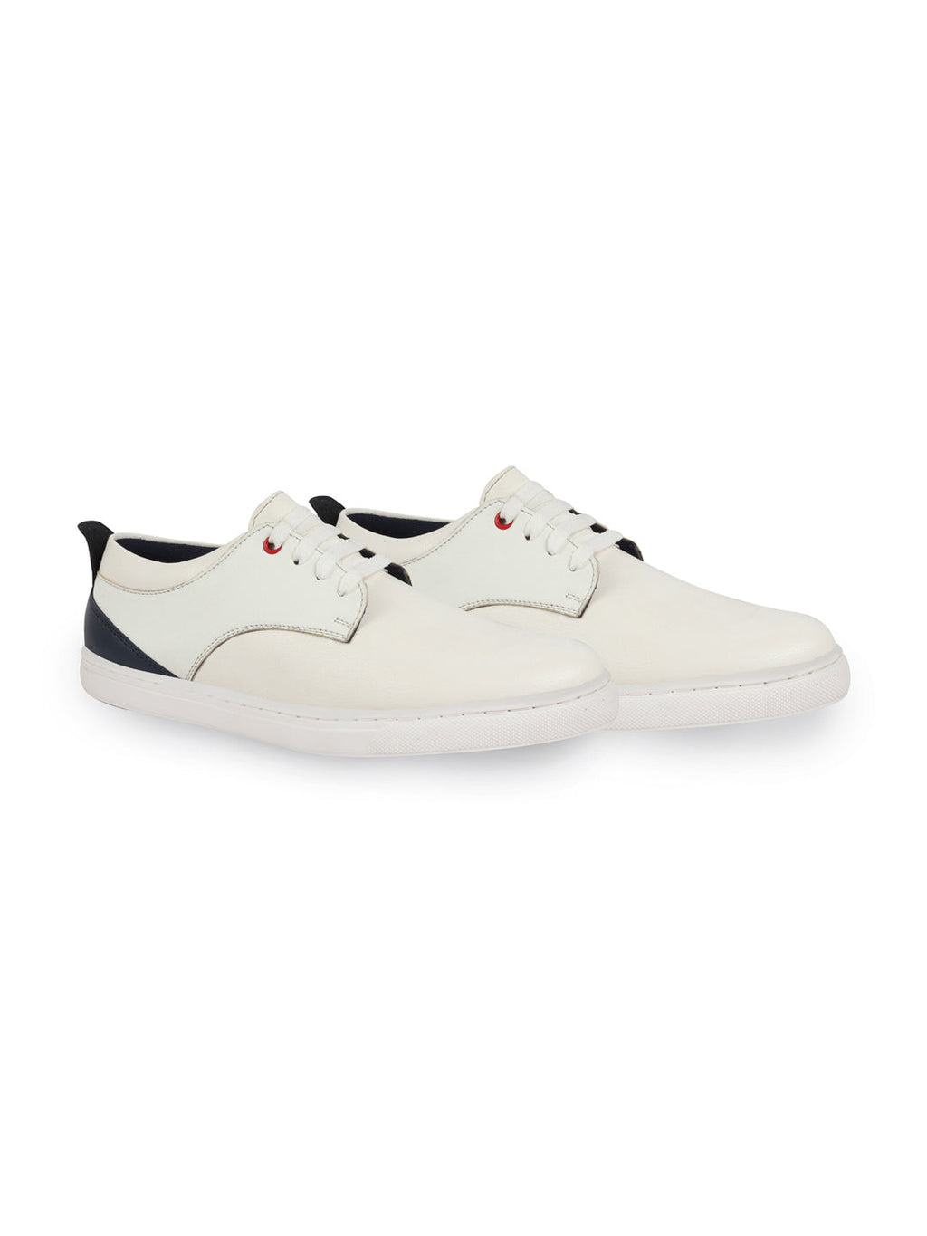 Shop Men White Lace Up Trendy All Day Comfortable Lightweight Sneakers Casual Outfit Shoes Online.