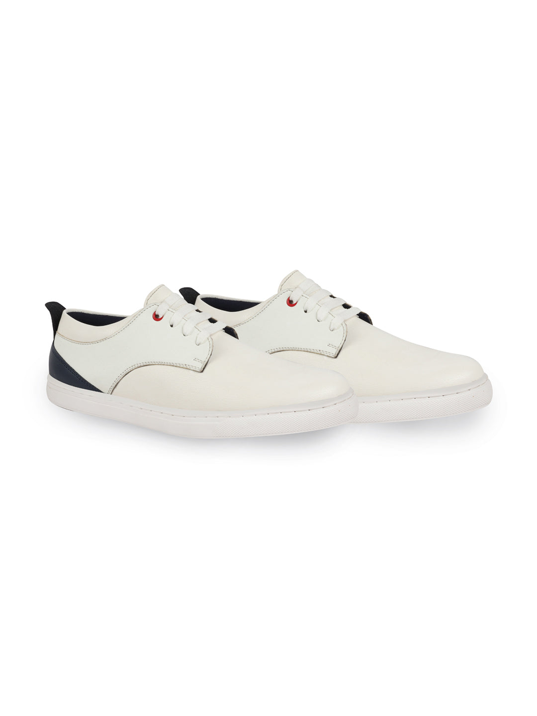 Shop Men White Lace Up Trendy All Day Comfortable Lightweight Sneakers Casual Outfit Shoes Online.