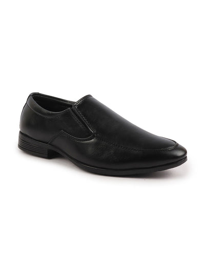 Men Black Formal Office Meeting Slip On Shoes