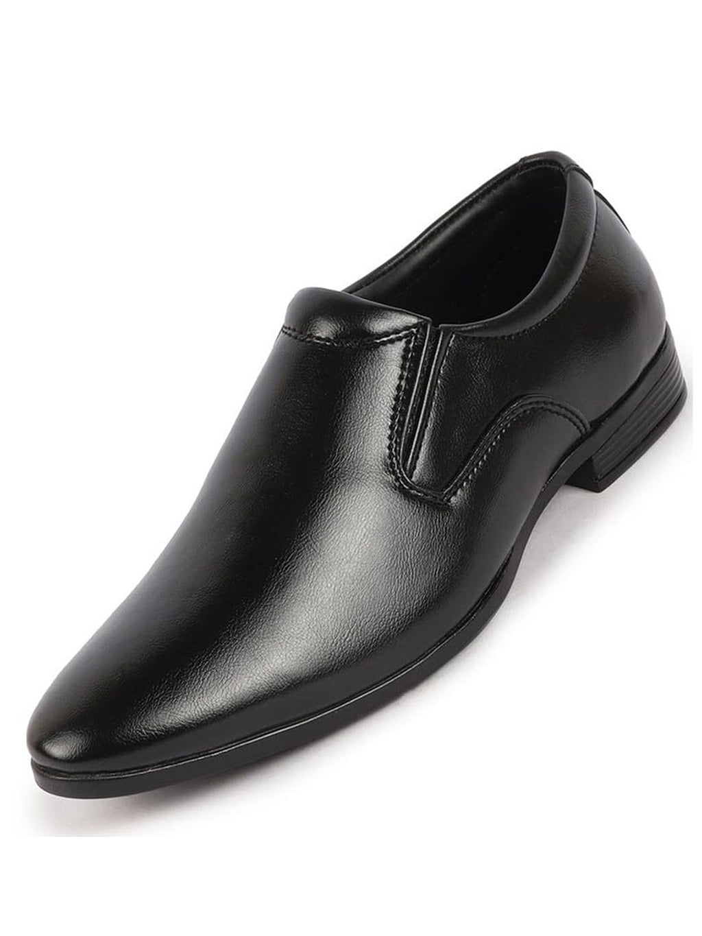 Men Black Formal Office Meeting Slip On Shoes