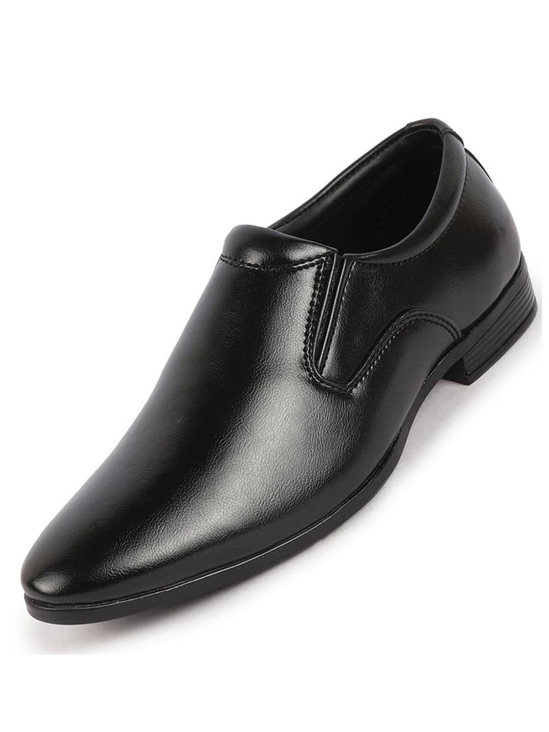 Men Black Formal Office Meeting Slip On Shoes