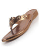 Women Copper Glossy Platform Slip On Ethnic Slipper|Sandals for Party|Festival|Wedding