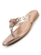 Women Rose Glossy Platform Slip On Ethnic Slipper|Sandals for Party|Festival|Wedding