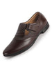 Men Brown Genuine Leather Broad Feet Breathable Slip On Pathani Shoe Style Sandals with Adjustable Strap|Memory Cushion Insole|Formal Office Wear