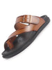 Men Tan Toe Ring Kolhapuri Adjustable Strap Slip On Outdoor Slippers|Anti Skid Sole Sandals|PU PAD Insole
