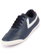 Shop Men Navy Blue Lace-Up Classic Striped Sneakers Casual Shoes Online.